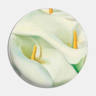 High Resolution Calla Lilies by Georgia O'Keeffe Pin