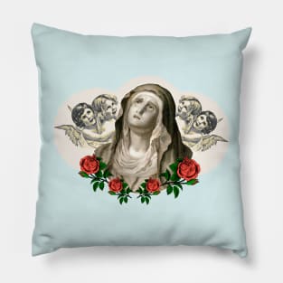 Holy Mary Our Lady and Suffering Mother Pillow