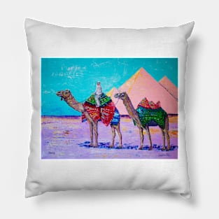 Egypt. Boy on a camel Pillow