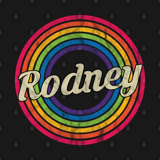 Rodney - Retro Rainbow Faded-Style by MaydenArt