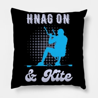 Hang On & Kite Kitesurfing Kitesurfer Pillow