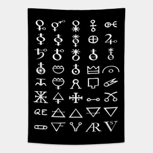 Alchemical Symbols Tapestry