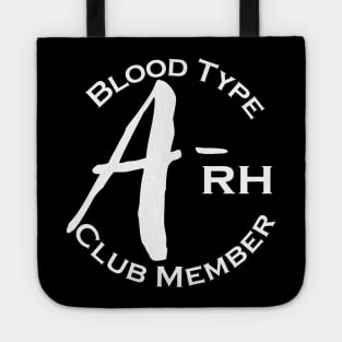 Blood type A minus club member - Dark Tote