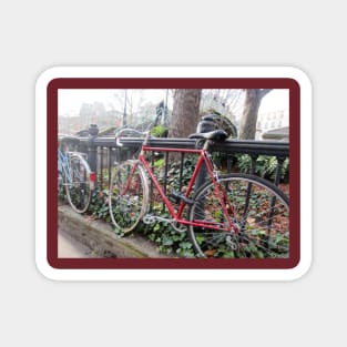 Paris Bikes at Canal St. Martin Magnet