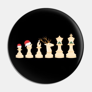 Chess Christmas Pin