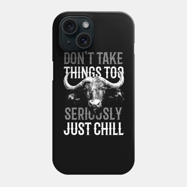 Water Buffalo - Just Chill Cool Design Phone Case by Hariolf´s Mega Store