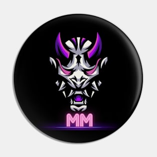 Purple Oni Mask Pin