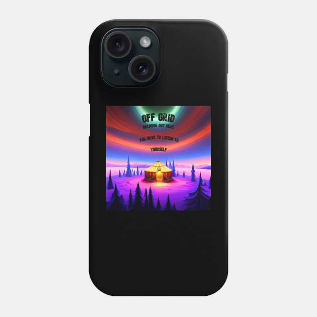 Off Grid Yurt Phone Case by Blackberry Ridge Gifts