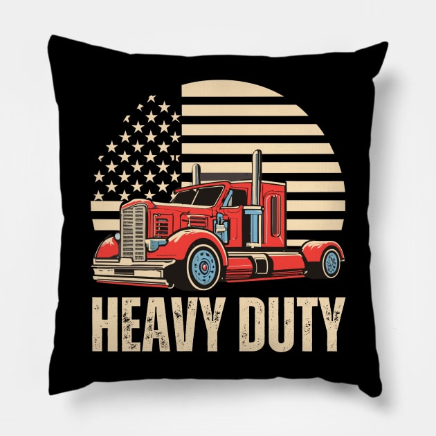 Trucks Pillow by Jhontee