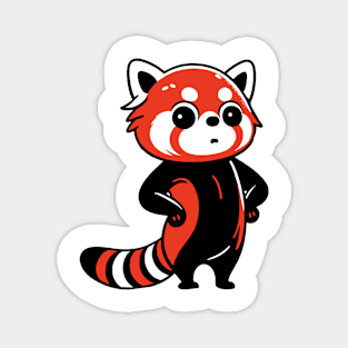 Funny red panda Magnet