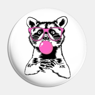 Raccoon Bubbles Pin