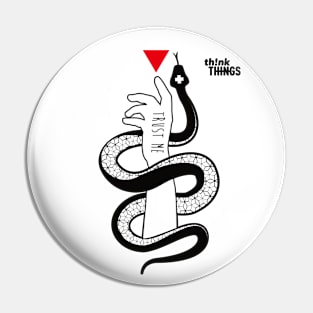 Snake - trust me - hand Pin