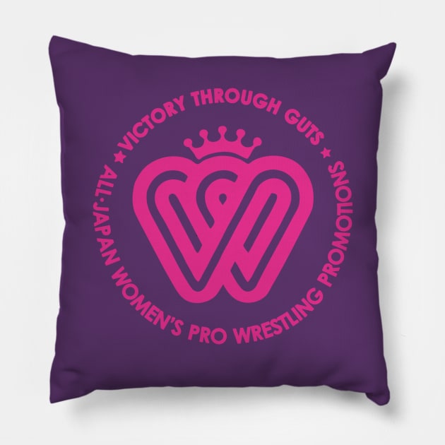 All-Japan Pro Women's Wrestling Pillow by DCMiller01