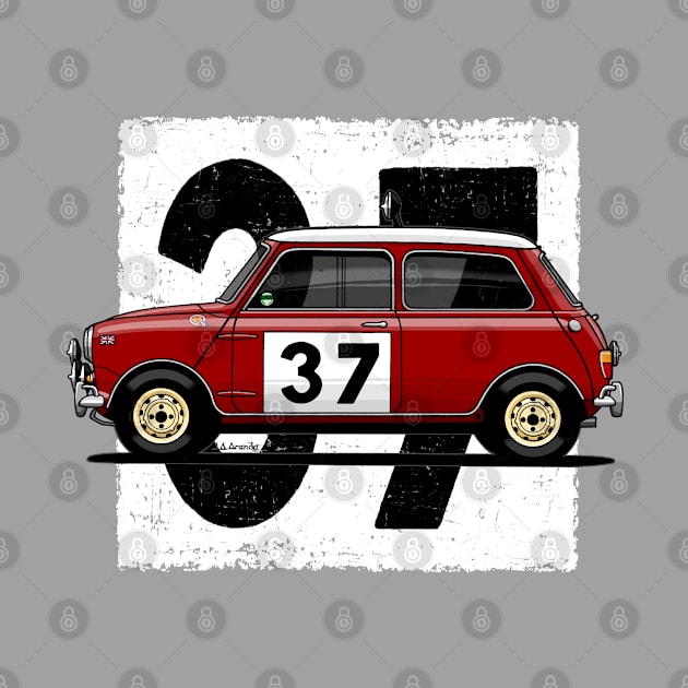 My drawing of the first utility vehicle to win the Monte Carlo Rally by jaagdesign