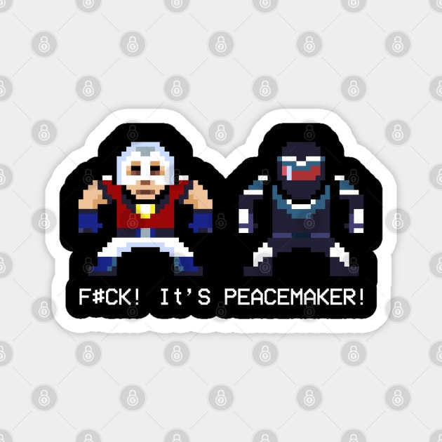 Pixel John Cena's Peacemaker Magnet by ultramaw
