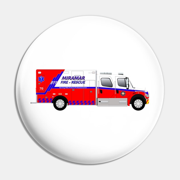 Miramar Fire Rescue Ambulance, Florida Pin by BassFishin