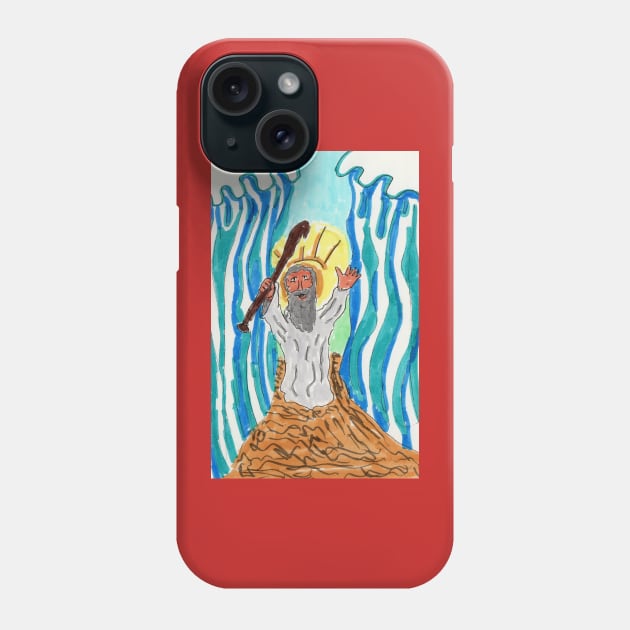 Parting of the Red Sea Phone Case by ConidiArt