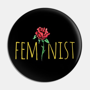 Feminist Rose Pin