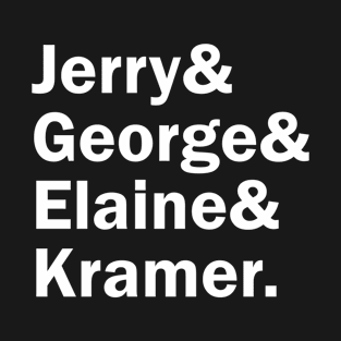 Funny Names x Seinfeld (Jerry, George, Elaine, Kramer) T-Shirt