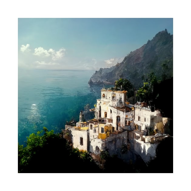 Golden sun on the Amalfi Coast II by RoseAesthetic