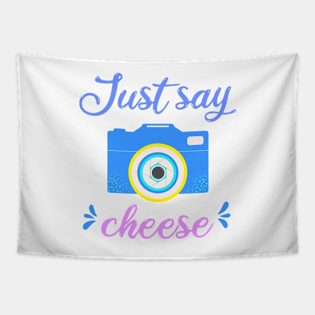 Just say cheese fotografía Tapestry by magenta-dream