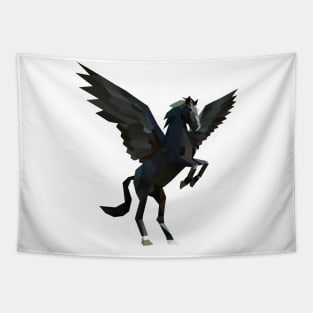 Black Pegasus Tapestry