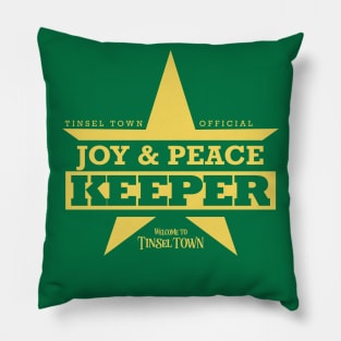 Official Joy & Peace Keeper Badge Pillow