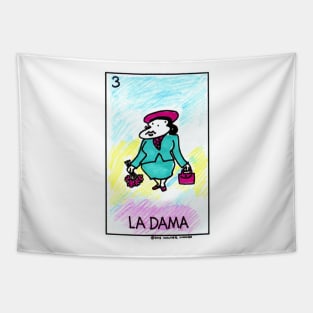 Loteria Apes #3: La Dama Tapestry