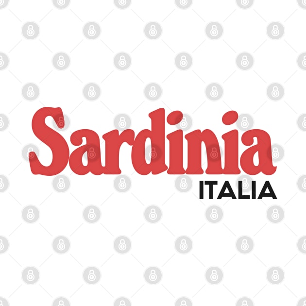 Sardinia // Original Retro Italia Region Design by DankFutura