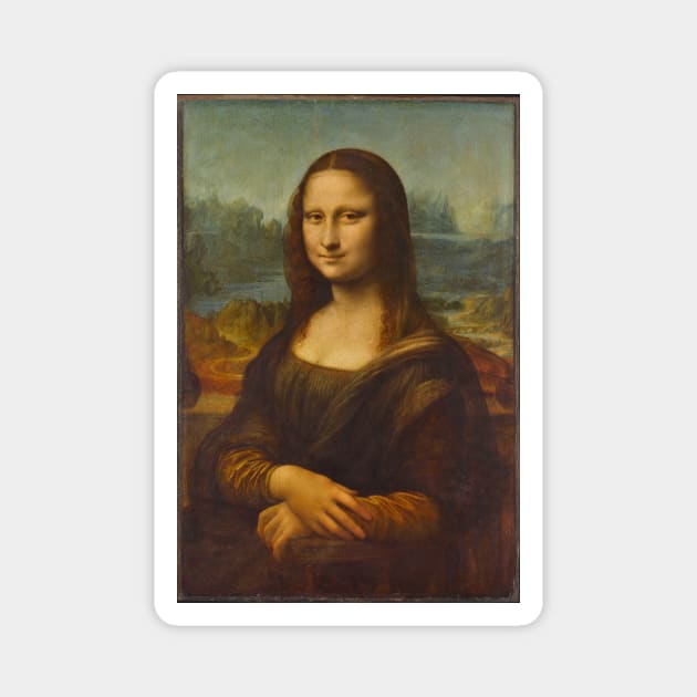 Mona Lisa by Leonardo da Vinci Magnet by MasterpieceCafe