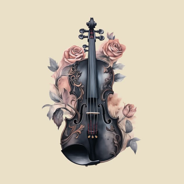 Blooming Violin by OspreyElliottDesigns