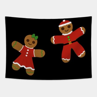 Gingerbread man and woman Tapestry