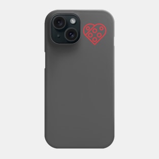 Build a Heart - Red Phone Case