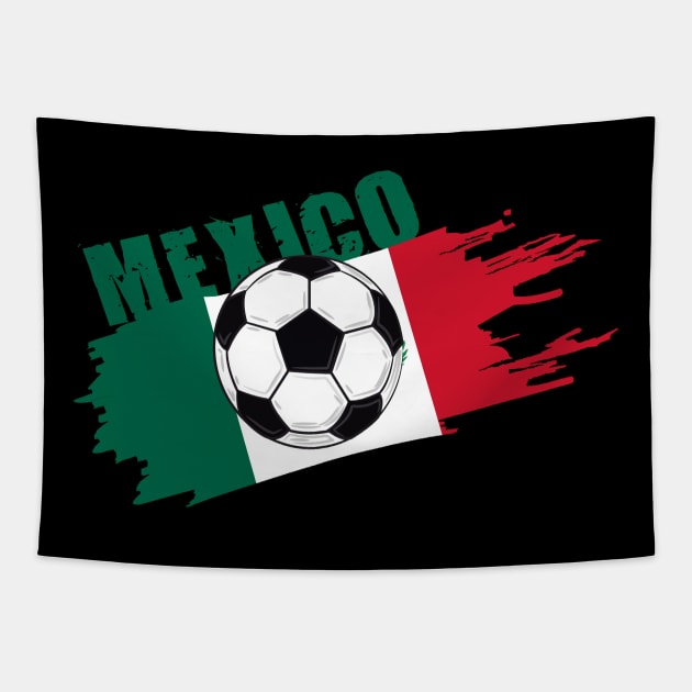 Mexico Soccer Mexico Futbol Football Mexican soccer Flag Jersey Tapestry by JayD World