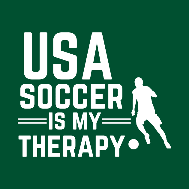 Usa Soccer Is My Therapy by NICHE&NICHE