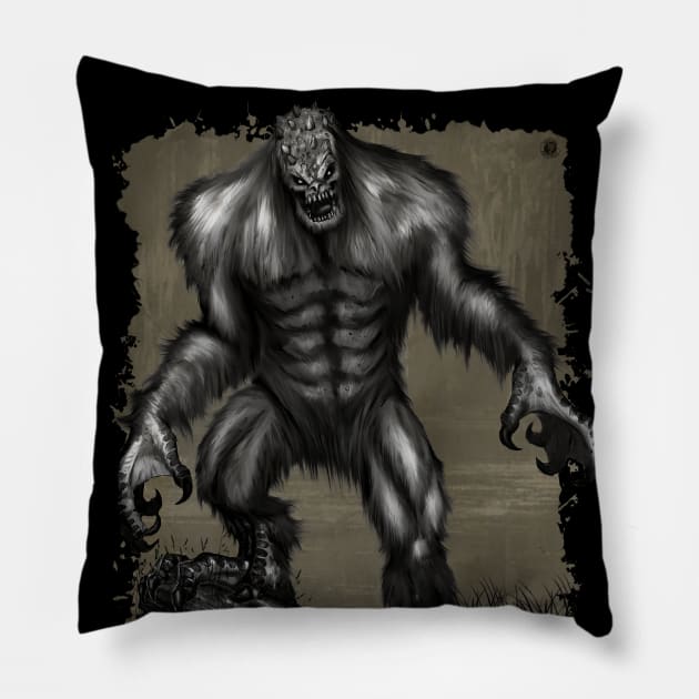 Honey Island Swamp Monster Pillow by CreepyAcres