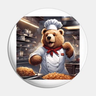 Teddy as a Chef Pin