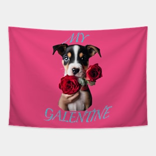 My Galentines dog lover Tapestry