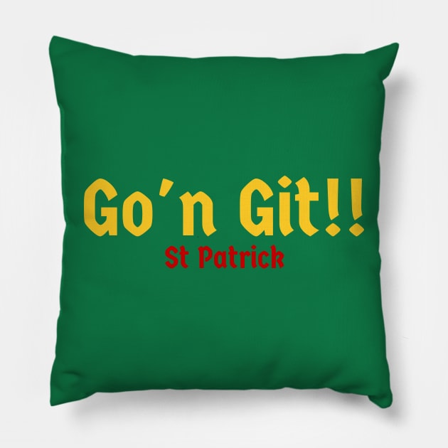 Gon-Git-St-Patrick Pillow by Duhkan Painting