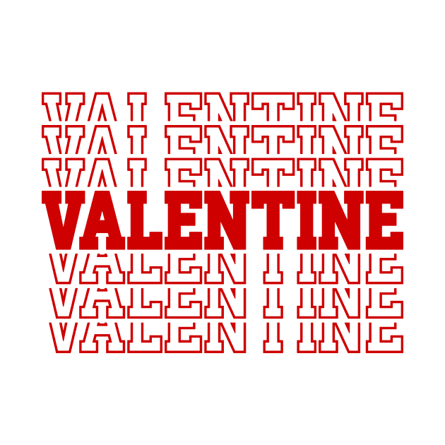 Valentine's Day VALENTINE, Iconic Kitchy 90's Retro Aesthetic by SilverLake