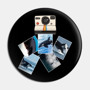 Orca Polaroid Pin