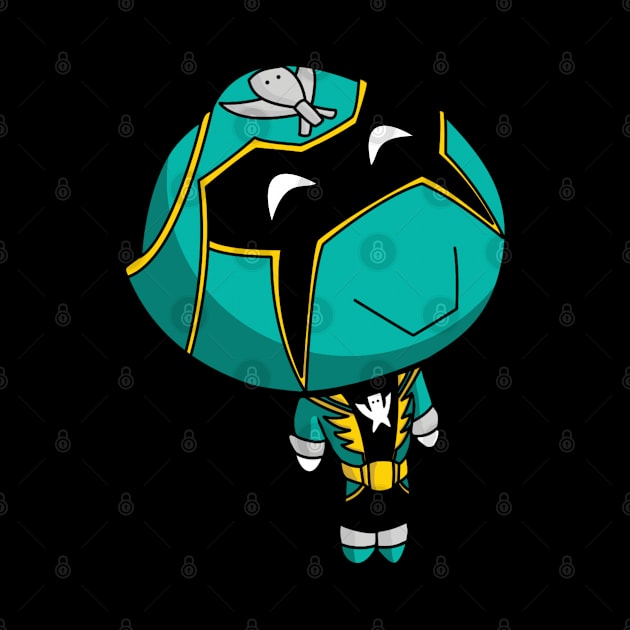 Gokai Green Chibi by GeekLevelAsian