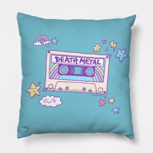 Death Metal Cassette Tape Pillow