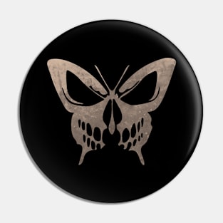 Sinister Butterfly and Skull Design Pin