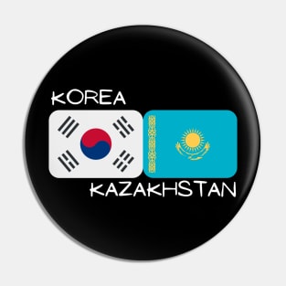 Korean Kazakh - Korea, Kazakhstan Pin