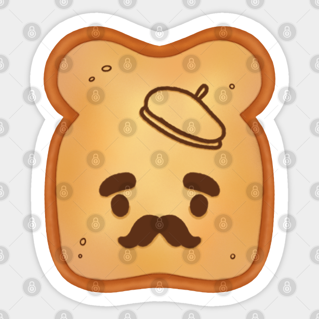 French Toast kawaii cute drawing - Fench Toast - Sticker | TeePublic