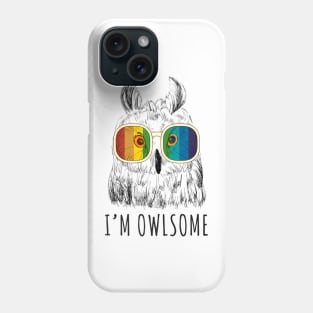 Im Owlsome Cute Love Owl Design Phone Case