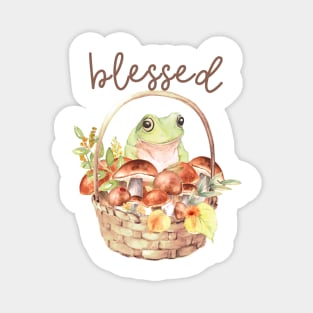 blessed harvest frog Magnet