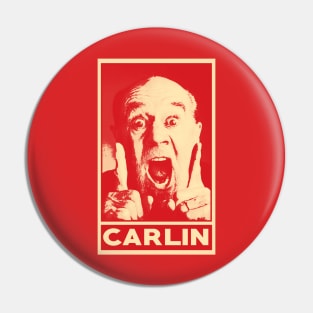 George Carlin Pop Art Style Pin