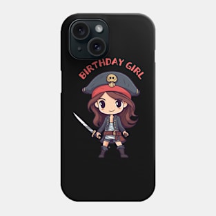 Pirate Birthday Theme - Pirate Girl Phone Case